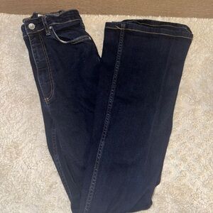 Rag & Bone Dark Blue Casey High Rise Flare Jeans